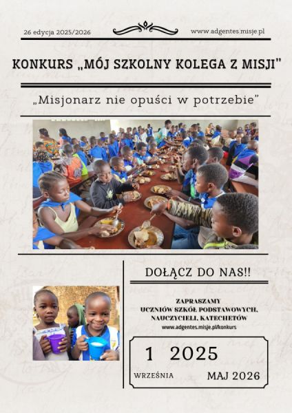 WYNIKI XXVI EDYCJI KONKURSU „MÓJ SZKOLNY KOLEGA Z MISJI”